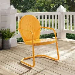Griffith Metal Chair Tangerine - Crosley -Quality Garden Outdoor Store GUEST a5270a6e 89a5 40b4 a974 47679de0ad0f