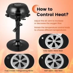 Costway 1600W Electric BBQ Grill With Warming Rack, Temperature Control & Grease Collector -Quality Garden Outdoor Store GUEST a5742ece 58e5 4277 89a6 d30af4158668