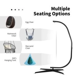 Costway C Hammock Frame Stand Solid Steel Construction -Quality Garden Outdoor Store GUEST a75592b6 dec3 4430 ac1c a2fa9ec0a1bf