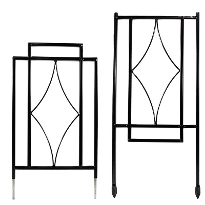 Sunnydaze Decor Sunnydaze Contemporary Metal Wire Garden Trellis For Climbing Plants And Flowers - 30" H - Black - 2-Pack 3 Sunnydaze Decor Sunnydaze Contemporary Metal Wire Garden Trellis For Climbing Plants And Flowers - 30" H - Black - 2-Pack - Image 3