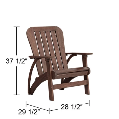 Teal Island Designs Dylan Dark Wood Outdoor Adirondack Chair 7 Teal Island Designs Dylan Dark Wood Outdoor Adirondack Chair - Image 7