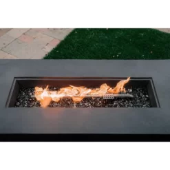 Kante 42" Rectangular Concrete & Metal Outdoor Propane Gas Modern Smokeless Fire Pit Table - Charcoal - Rosemead Home & Garden, Inc. -Quality Garden Outdoor Store GUEST a95eb9cc c306 4a3b a073 93064429dbf8