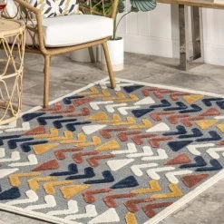 NuLOOM Logan Reverse Arrows Indoor/Outdoor Patio Area Rug -Quality Garden Outdoor Store GUEST a9ab4c56 37c2 45e9 8f8a 5961db6893d1
