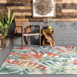 NuLOOM Contemporary Floral Janice Indoor/Outdoor Patio Area Rug -Quality Garden Outdoor Store GUEST aad69689 8317 44af 80e3 d8437b281fab