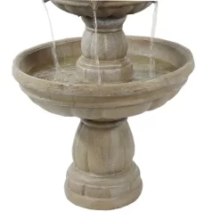 Sunnydaze Decor Sunnydaze 48"H Electric Fiberglass 3-Tier Outdoor Water Fountain -Quality Garden Outdoor Store GUEST aae8a594 d3e5 4b37 aa66 d9630590b5d9