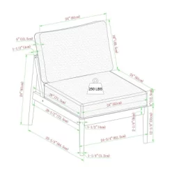 Saracina Home 6pc Modern Boho Outdoor Eucalyptus Spindle Sectional -Quality Garden Outdoor Store GUEST abd1fb09 b5d5 4ec6 aabe c7f92af6d682 1