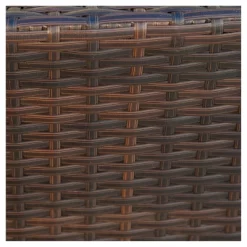 Weston Wicker With Glass Top Patio Side Table - Multi-Brown - Christopher Knight Home