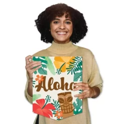 Big Dot Of Happiness Tropical Luau - Outdoor Home Decorations - Double-Sided Hawaiian Beach Party Garden Flag - 12 X 15.25 Inches -Quality Garden Outdoor Store GUEST ac1b85eb 9f2c 412c 86a6 bc081010ded7