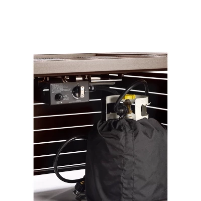 42" Square Aluminum 55000 BTUs Propane Contemporary Fire Table With 2 Covers - Oakland Living 7 42" Square Aluminum 55000 BTUs Propane Contemporary Fire Table With 2 Covers - Oakland Living - Image 7
