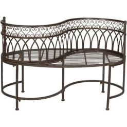 Lara Kissing Bench - Safavieh -Quality Garden Outdoor Store GUEST ac8cb73c 310d 4c7d 8b90 e396eafd930b