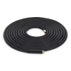 Apache 98108809 100 Foot Industrial Rubber Garden Water Hose With Heavy Duty MGHT X FGHT Brass Fittings And 1 Bend Restrictor, Black