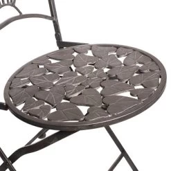 3pc Iron Garden Bistro Set With Leaf Design Brown - Alpine Corporation 8 3pc Iron Garden Bistro Set With Leaf Design Brown - Alpine Corporation -Quality Garden Outdoor Store GUEST ae981f13 7781 4f4c b4f6 1dbe108382dc