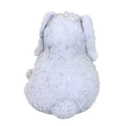 Home & Garden Bunny Pudgy Pal - One Garden Statue 8 Inches - Lop-Earred Rabbit - 18996 - Polyresin - Gray