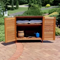 Sunnydaze Decor Sunnydaze Outdoor Meranti Wood Small Garden Storage Shed For The Patio Or Yard - 36" -Quality Garden Outdoor Store GUEST af99a650 3a4c 4827 b2d1 27d0fbe99c56