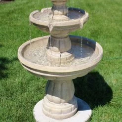 Sunnydaze Decor Sunnydaze 48"H Electric Fiberglass 3-Tier Outdoor Water Fountain -Quality Garden Outdoor Store GUEST affd8a8a b6d3 4e07 83b8 4ca9efd35ef7