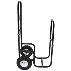 Sunnydaze Decor Sunnydaze Indoor/Outdoor Steel Rolling Firewood Log Cart Carrier With Wheels - 1/8 Face Cord - Black -Quality Garden Outdoor Store GUEST b012cc20 3e8a 4953 9dea 15640e13ffcd
