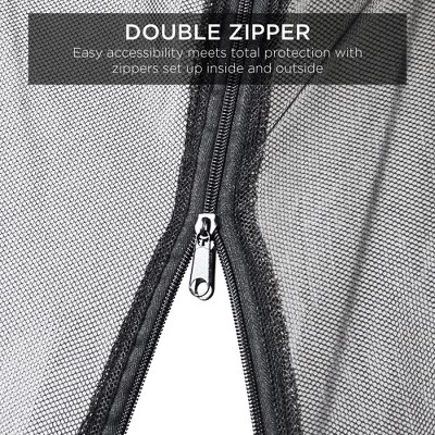 Best Choice Products 9ft Adjustable Bug Screen Accessory For Outdoor Patio Umbrella W/ Polyester Net, Fillable Base 4 Best Choice Products 9ft Adjustable Bug Screen Accessory For Outdoor Patio Umbrella W/ Polyester Net, Fillable Base - Image 4