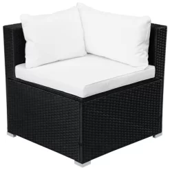 9pc Wicker Patio Set With Cushions - Black/Beige - GODEER -Quality Garden Outdoor Store GUEST b0ffe6fb f4d2 48e4 aedf 8dbbf8c4b602