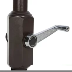 7.5' Square Athens Crank Umbrella Navy/White - Safavieh -Quality Garden Outdoor Store GUEST b17f0063 7103 4891 a4a0 cb29008b8cab