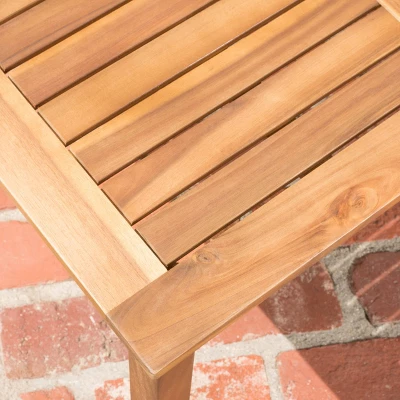 Perla 6pc Acacia Wood Patio Chat Set - Blue - Christopher Knight Home 2 Perla 6pc Acacia Wood Patio Chat Set - Blue - Christopher Knight Home - Image 2