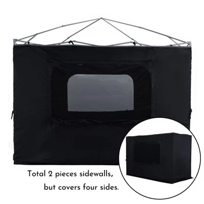 Aoodor Canopy Sidewall Replacement With 2 Side Zipper And Windows For 10' X 10' Pop Up Canopy Tent (Sidewall Only) 5 Aoodor Canopy Sidewall Replacement With 2 Side Zipper And Windows For 10' X 10' Pop Up Canopy Tent (Sidewall Only) - Image 5