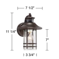 John Timberland Galt Outdoor Mission Wall Light Fixture Oil Rubbed Bronze Motion Sensor Dusk To Dawn 11 1/4" Seedy Glass For Post Exterior Barn Deck 12 John Timberland Galt Outdoor Mission Wall Light Fixture Oil Rubbed Bronze Motion Sensor Dusk To Dawn 11 1/4" Seedy Glass For Post Exterior Barn Deck -Quality Garden Outdoor Store GUEST b51d9d71 7ac5 4b8d 9d17 080458e9b318