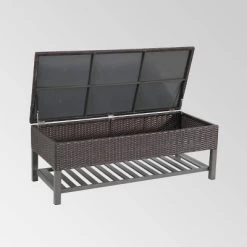 Regent Wicker Storage Bench - Christopher Knight Home 8 Regent Wicker Storage Bench - Christopher Knight Home -Quality Garden Outdoor Store GUEST b63ade7c 0392 4fc3 a7c4 befc4890e163