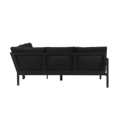 Linon Lark Aluminum Sectional Sofa Black -Quality Garden Outdoor Store GUEST b65fc8f4 09b4 420d a991 25e87b0f5bba