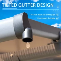 Aoodor Wall Mount Gazebo Outdoor Pergola Polycarbonate Gazebo Panels Canopy -Quality Garden Outdoor Store GUEST b6c7584e 8386 4a4f 93eb 5d8d64dc0b7a