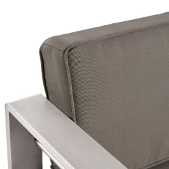 Cape Coral 5pc Aluminum And MGO Seating Set With Fire Table Khaki/Light Gray - Christopher Knight Home -Quality Garden Outdoor Store GUEST b832f58a af91 41b0 b138 f727a629a595