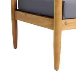 Magnolia Patio Acacia Wood Loveseat - Teak/Dark Gray - Christopher Knight Home -Quality Garden Outdoor Store GUEST b84e2659 b935 48d3 8d84 84a54c77baa0