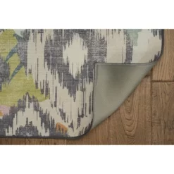 Govan Washable Outdoor Rug Ivory/Charcoal - Linon -Quality Garden Outdoor Store GUEST b88799f0 9433 4fcc 98a6 50b881a07a95