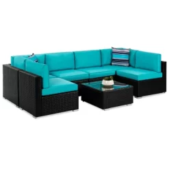 Best Choice Products 7-Piece Modular Outdoor Conversational Furniture Set, Wicker Sectional Sofas W/ Cover -Quality Garden Outdoor Store GUEST b8a704f1 0c3d 45bd 988b 0507055dbfd1