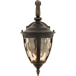 John Timberland Rustic Industrial Outdoor Wall Light Fixture Bronze Metal 13 1/2" Glass Wet Rated For Exterior House Patio Home -Quality Garden Outdoor Store GUEST b9f8bf5e a67e 4262 9c32 9fa4f187b684