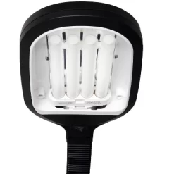 Hydrofarm Agrobrite FLF27DF 27W 120V Indoor Gooseneck Adjustable 48' To 61' Standing Plant Lamp Light With 6 Foot Power Cord, Black