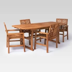 5pc Slatted Extendable Acacia Wood Patio Dining Set - Saracina Home 19 5pc Slatted Extendable Acacia Wood Patio Dining Set - Saracina Home -Quality Garden Outdoor Store GUEST bc70cb01 d877 45b9 abc8 5ef3dadb9cf0