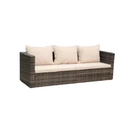 4pc Wicker Patio Sectional Seating Set With Sofa, Arm Chair, Ottoman & Accent Table - Brown/Beige - GODEER 15 4pc Wicker Patio Sectional Seating Set With Sofa, Arm Chair, Ottoman & Accent Table - Brown/Beige - GODEER -Quality Garden Outdoor Store GUEST bd652fe3 5ff6 4f42 87f5 3e83cb526afc