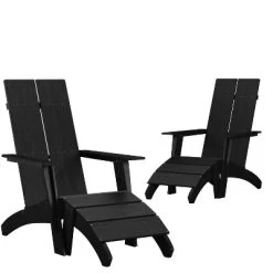 Emma And Oliver Set Of 2 Indoor/Outdoor 2-Slat Adirondack Style Chairs & Footrests 22 Emma And Oliver Set Of 2 Indoor/Outdoor 2-Slat Adirondack Style Chairs & Footrests -Quality Garden Outdoor Store GUEST be4b2f90 eebf 4e28 b967 884645fc53af