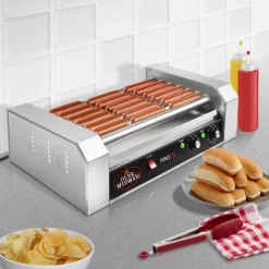 Olde Midway Electric Hot Dog Roller Grill Cooker, Commercial Grade Machine -Quality Garden Outdoor Store GUEST be50d501 206d 4bde 871e 099e450ede09