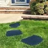 Flexon Rubber Slate Decorative Lawn And Garden Stepping Stones - Set Of 3