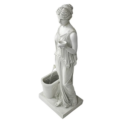 Design Toscano Hebe, Goddess Of Youth Garden Fountain - Off-White 4 Design Toscano Hebe, Goddess Of Youth Garden Fountain - Off-White - Image 4