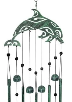 Dawhud Direct 28.5" H Dolphin Wind Chimes