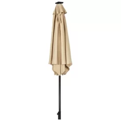 Costway 9' Solar LED Lighted Patio Market Umbrella Tilt Adjustment Crank Lift -Quality Garden Outdoor Store GUEST c212db86 0167 4c25 b8de 6356e8f8ffdf