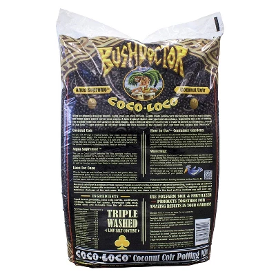 FoxFarm FX14100 Bush Doctor Coco Loco Plant Garden Indoor/Outdoor Coconut Coir Potting Soil Mix For Plants, 2 Cubic Ft. 1 FoxFarm FX14100 Bush Doctor Coco Loco Plant Garden Indoor/Outdoor Coconut Coir Potting Soil Mix For Plants, 2 Cubic Ft.