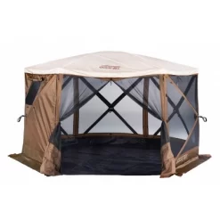 Clam Quick Set Escape Sky Camper Portable Gazebo Canopy Shelter W/ Floor(2 Pack)
