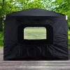 Aoodor Canopy Sidewall Replacement With 2 Side Zipper And Windows For 10' X 10' Pop Up Canopy Tent (Sidewall Only)