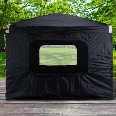 Aoodor Canopy Sidewall Replacement With 2 Side Zipper And Windows For 10' X 10' Pop Up Canopy Tent (Sidewall Only) 1 Aoodor Canopy Sidewall Replacement With 2 Side Zipper And Windows For 10' X 10' Pop Up Canopy Tent (Sidewall Only)