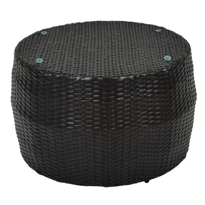 4pc Wicker Half-Moon Patio Set With Cushions - Brown/Beige - GODEER 11 4pc Wicker Half-Moon Patio Set With Cushions - Brown/Beige - GODEER - Image 11