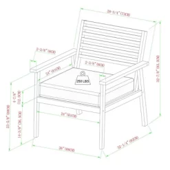Saracina Home Mid-Century Modern Slatted Outdoor Acacia Arm Chair -Quality Garden Outdoor Store GUEST c5373106 fe50 4bc9 a5c2 413de41b73ee