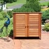 Sunnydaze Decor Sunnydaze Outdoor Meranti Wood Small Garden Storage Shed For The Patio Or Yard - 36"